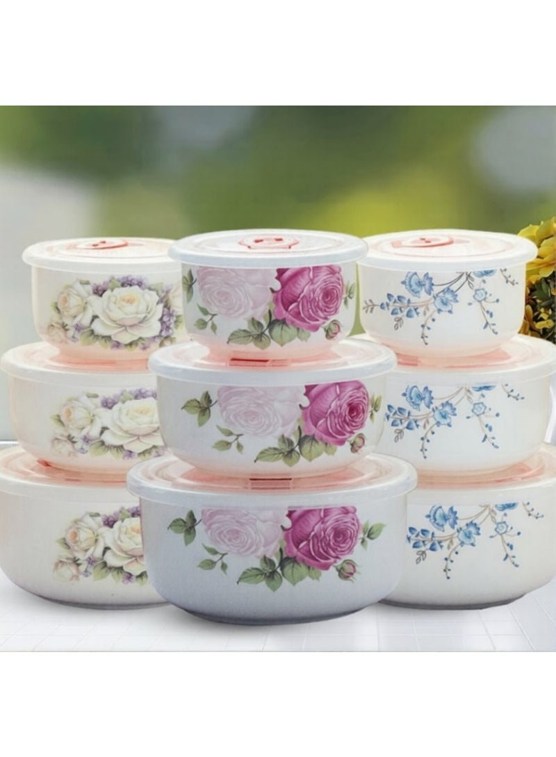 Premium Porcelain Refrigerator Canister Set of 3 Assorted Sizes